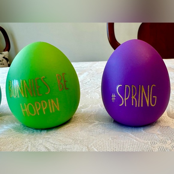 💜 Pier 1 “Bright Word” Colorful Easter Eggs 🩷 - Picture 4 of 5
